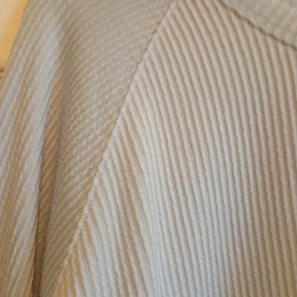 Hollister‎ Boyfriend Ribbed Sweatshirt Blue Size Large Long Sleeve Textured Knit - Picture 10 of 11